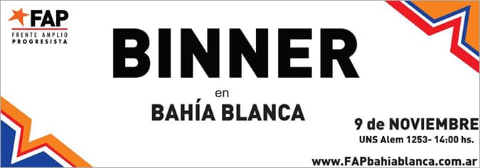 BINNER en Bahia Blanca
