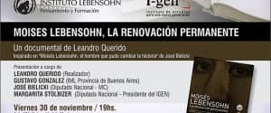 Moisés Lebensohn, la renovación permanente.