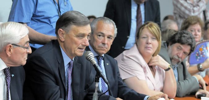 Opositores expresaron solidaridad a Binner y al Gobierno de Santa Fe