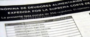 DEUDORES ALIMENTARIOS MOROSOS