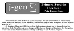 J-GEN 1ª SECCIÓN