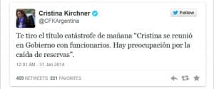 LA PRESIDENTA CONFUNDE GOBERNAR CON COMUNICAR