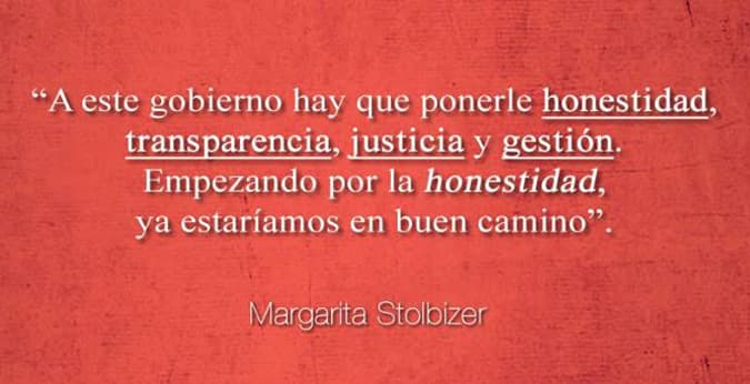 MÁS QUE ONDA HAY QUE PONERLE HONESTIDAD Y GESTIÓN