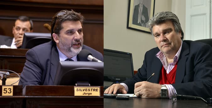 Presidentes de bloques, del FAP, Marcelo Díaz y de la UCR Jorge Silvestre