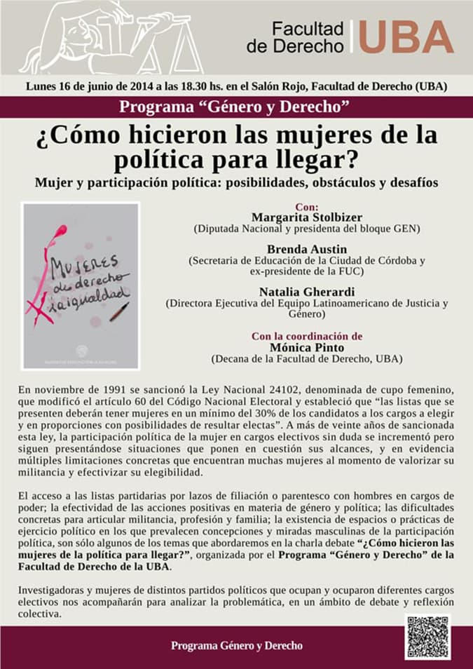 Mujeres de derecho por la igualdad