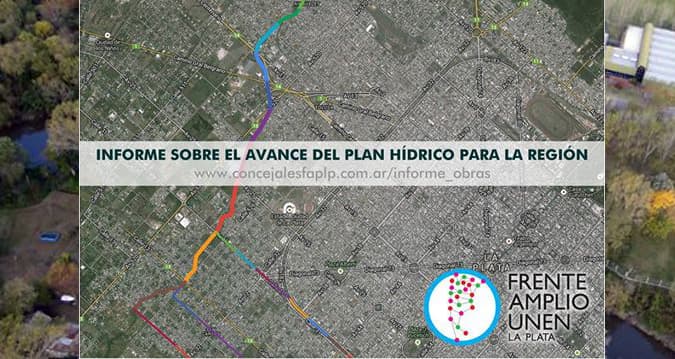 FRENTE AMPLIO UNEN PRESENTÓ INFORME SOBRE EL PLAN HÍDRICO PARA LA PLATA