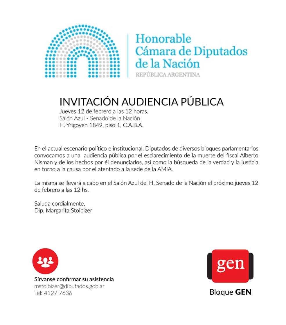 INVITACIÓN AUDIENCIA PÚBLICA