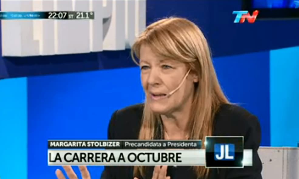 MARGARITA STOLBIZER CON NELSON CASTRO EN EL JUEGO LIMPIO 21/05/2015