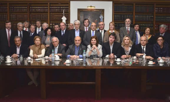 Stolbizer estuvo hoy en la reunión de la Asociación de Magistrados