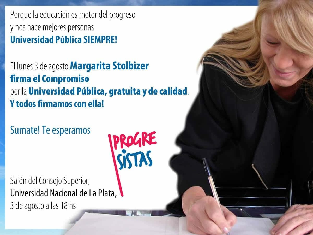 Firma del Compromiso PROGRESISTA con la Educación Pública, Gratuita y de Calidad
