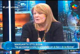 MARGARITA STOLBIZER EN LA CORNISA 29/5/16