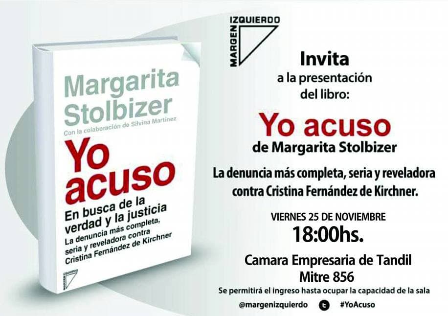 STOLBIZER PRESENTA SU LIBRO EN TANDIL