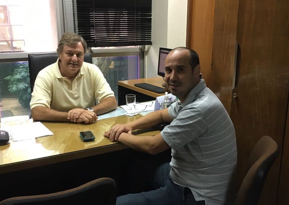 Reunión entre el Director de OCEBA  y el Concejal Gaston Crespo