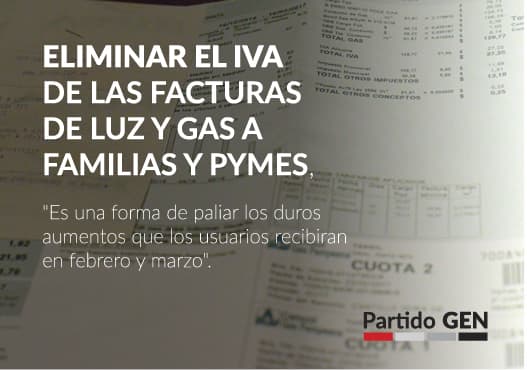 27/3 en Mar del Plata Conferencia de Prensa sobre Eliminación del IVA en Facturas de Luz y Gas