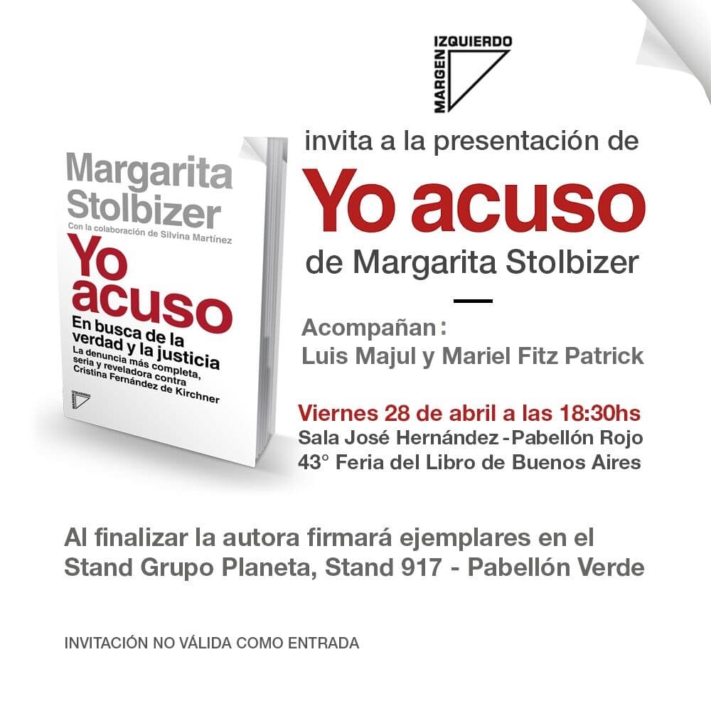 STOLBIZER EN LA FERIA DEL LIBRO EL 28/4