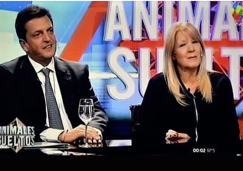 Margarita Stolbizer y Sergio Massa en Animales Sueltos 2/5/17