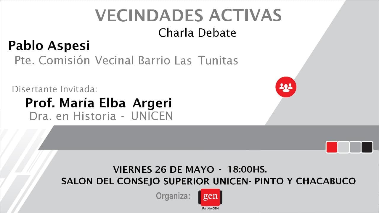 TANDIL – CHARLA DEBATE VECINDADES ACTIVAS