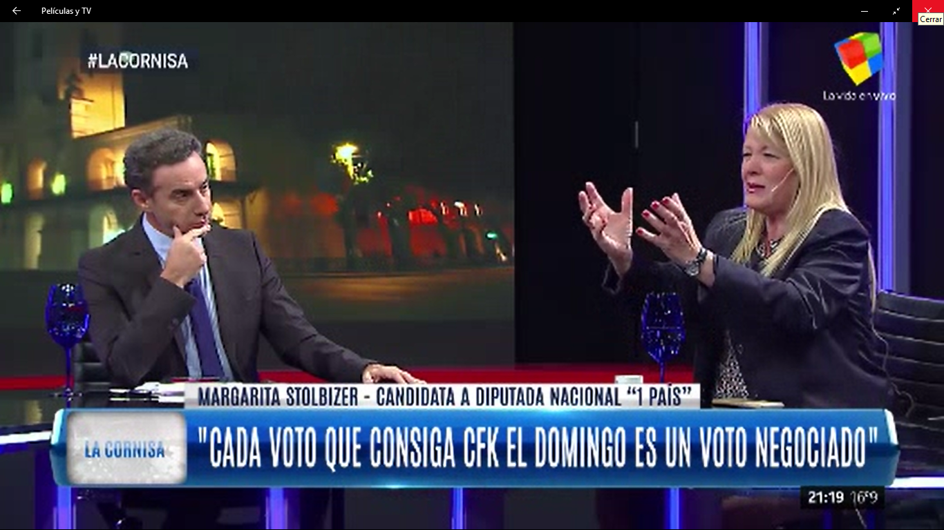 Margarita Stolbizer en LA CORNISA 06/08/17
