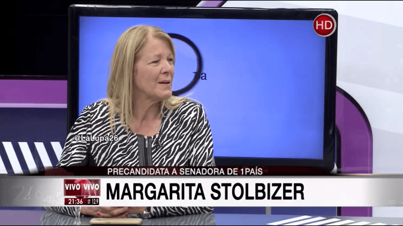 Margarita Stolbizer en LA LUPA Canal 26 8/08/17