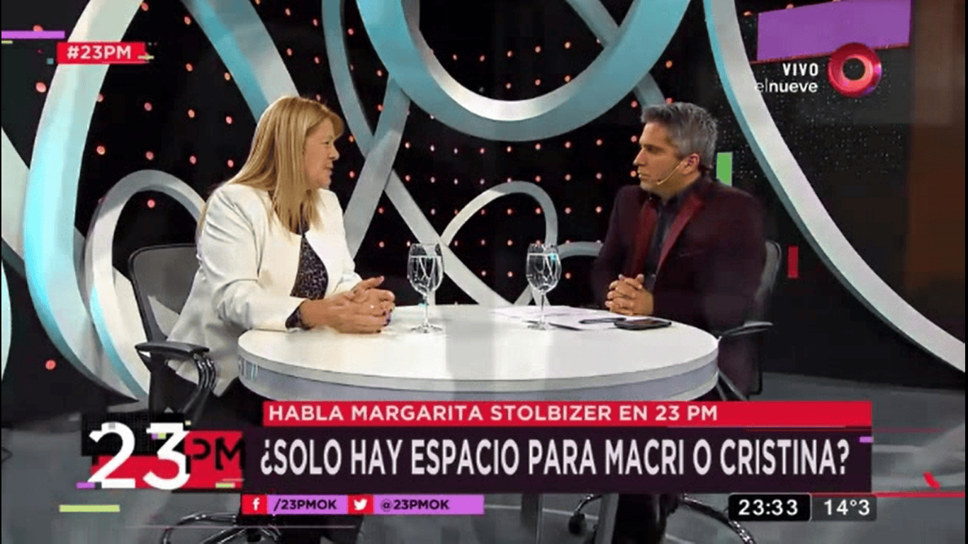 Margarita Stolbizer en 23PM por Canal 9 06/09/2017