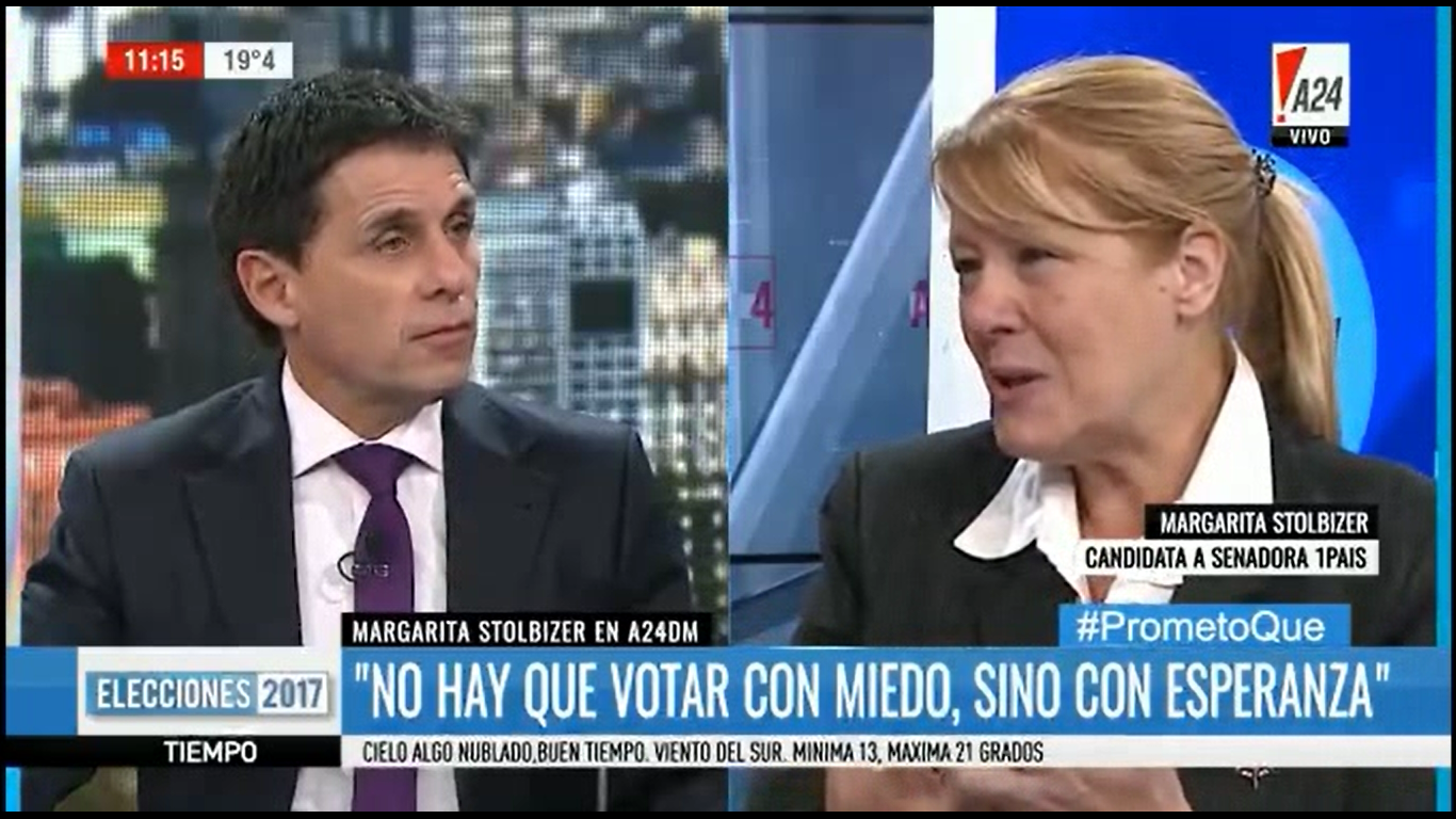 Margarita Stolbizer en A24DM 10/10/17