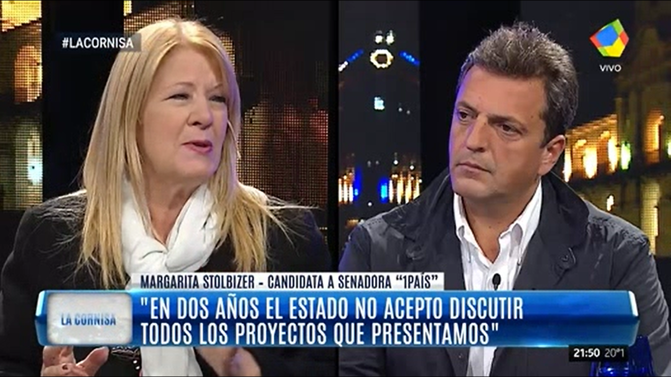 Margarita Stolbizer-Sergio Massa en LA CORNISA 15/10/17