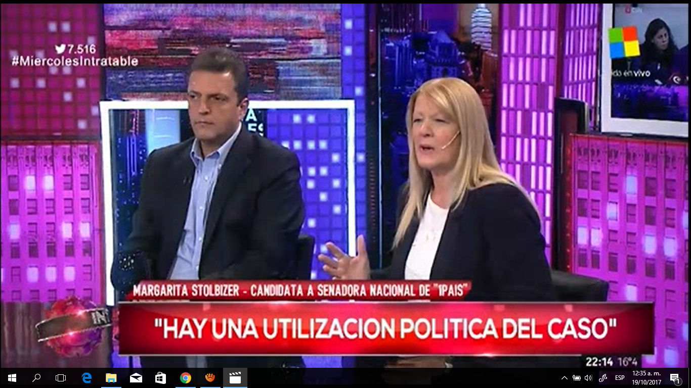 Margarita Stolbizer-Sergio Massa y Equipo en INTRATABLES 18/10/17