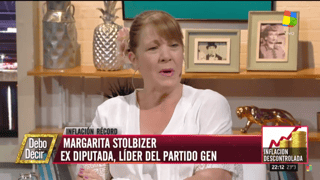 Margarita Stolbizer en DEBO DECIR 20/1/19