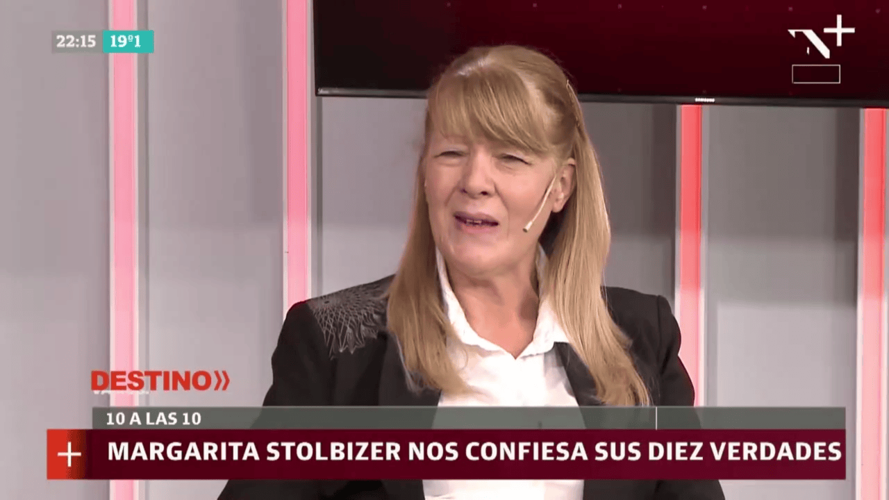 MARGARITA STOLBIZER EN DESTINO por LN + 25/4/19