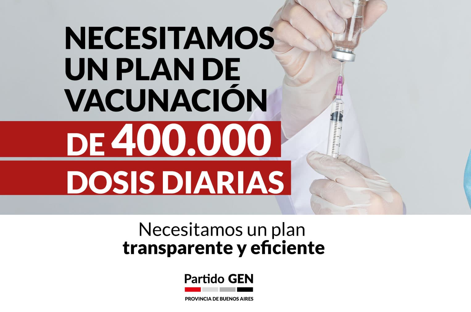 NECESITAMOS UN PLAN DE VACUNACION EFICAZ