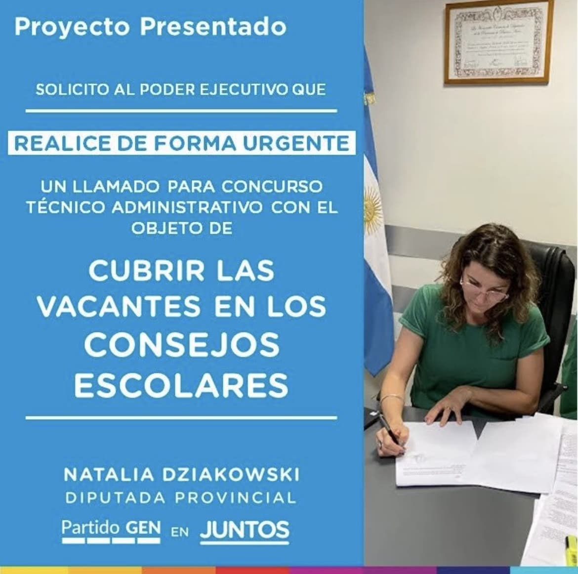 Llamado para concurso técnico administrativo con el objeto de cubrir las vacantes en los diferentes Consejos Escolares